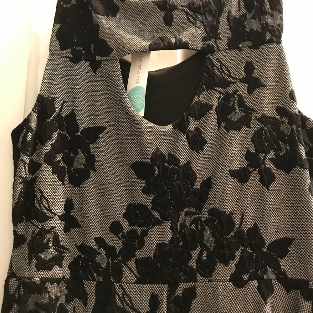 New fit and flare knit dress